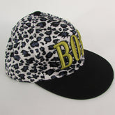 Gold Black / White Black New Women / Men Denim Black Baseball Cap Fashion BOSS Hat Animal Print Leopard - alwaystyle4you - 13